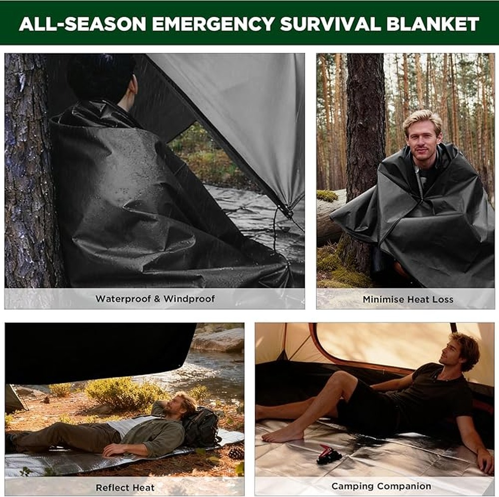 4 Layers Of Thickness Thermal  - Emergency Mylar Tent recension och pris