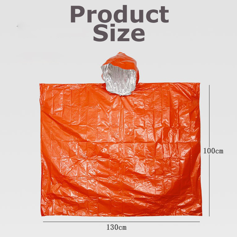 Multifunctional Emergency Rain - Emergency Poncho Rain recension och pris