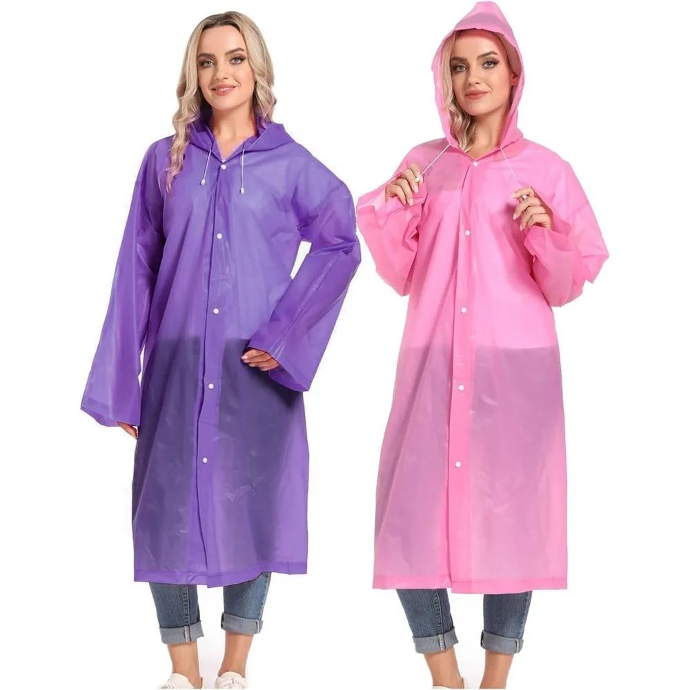1/2PCS Compact Reusable Rain  - Emergency Poncho Rain recension och pris